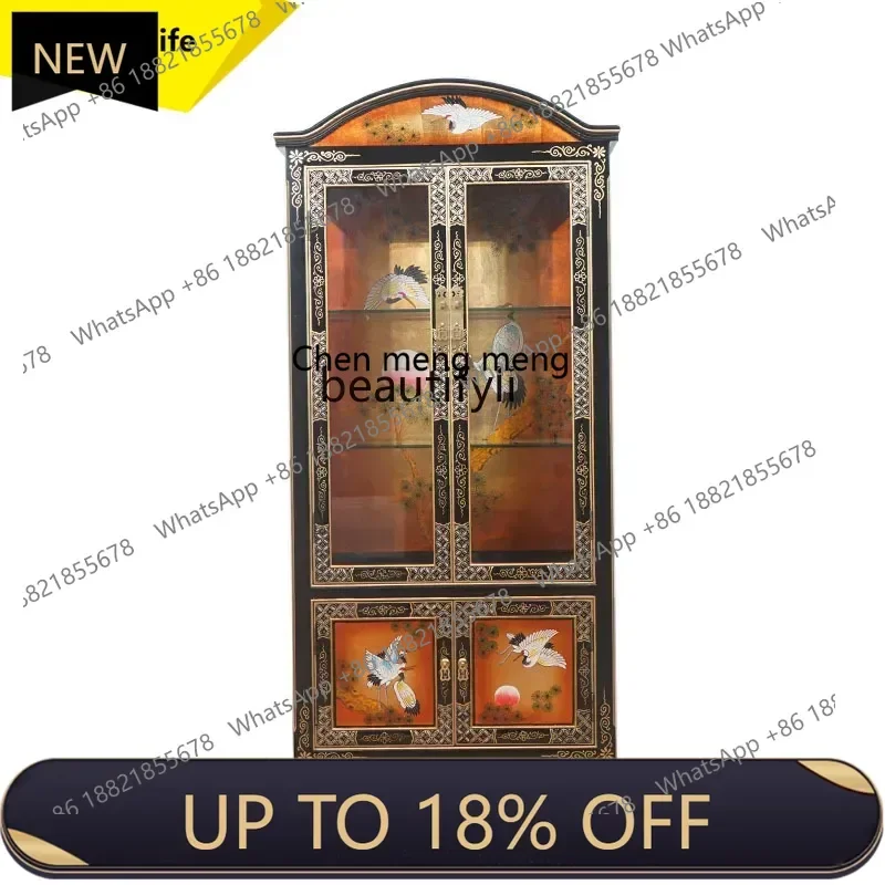 P178 New Chinese solid wood wine cabinet entrance living room painted European storage cabinet light luxury wine cabinet
P178 New Chinese solid wood wine cabinet entrance living room painted European storage cabinet light luxury wine cabinet