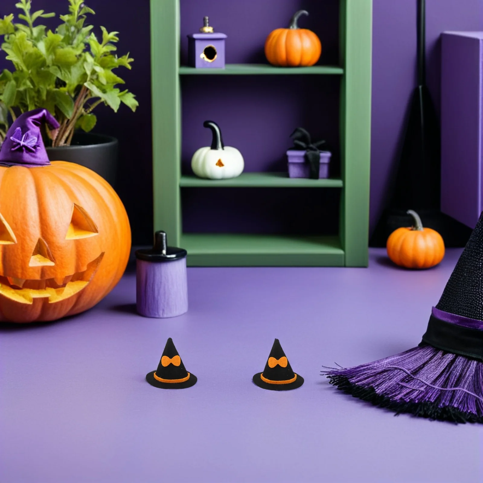 12Pcs Halloween Witch Hat Bottle Toppers Felt Mini Top Hats for Wine Bottles Festive Home Decor Bottle Topper Party Supplies
12Pcs Halloween Witch Hat Bottle Toppers Felt Mini Top Hats for Wine Bottles Festive Home Decor Bottle Topper Party Supplies