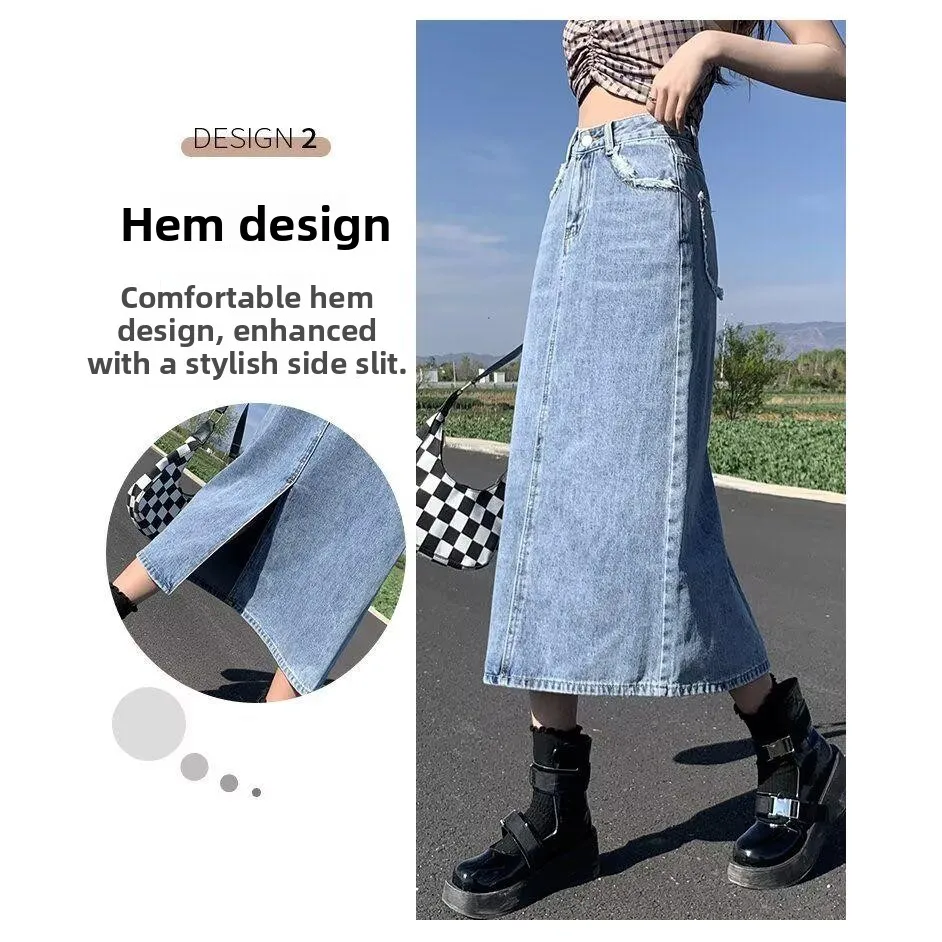 High Waist A-Line Skirt Women's Spring Summer Denim Split Casual Style Duck down Filled mid Waist Other Fabric Other
High Waist A-Line Skirt Women's Spring Summer Denim Split Casual Style Duck down Filled mid Waist Other Fabric Other