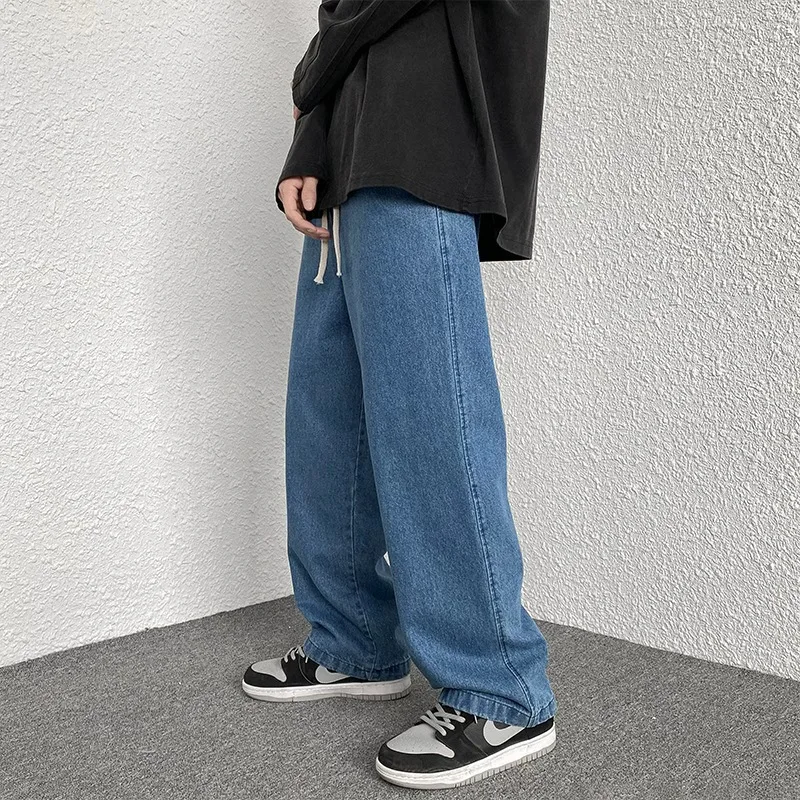 2025 New Streetwear Loose Jeans Men Korean Style Fashion Loose Straight Wide Leg Pants Men's Brand Clothing Black Light Blue
2025 New Streetwear Loose Jeans Men Korean Style Fashion Loose Straight Wide Leg Pants Men's Brand Clothing Black Light Blue