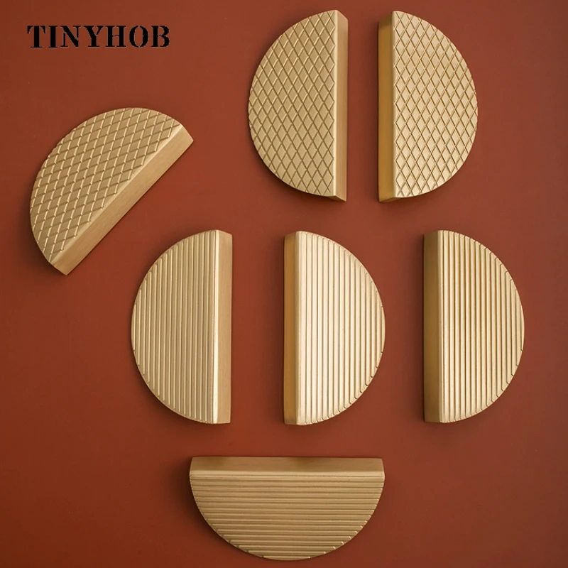 Vertical Lines Brass Semicircular Cabinet Door Knob Handle Desk Drawer Pulls Modern Knobs Furniture Hardware Kitchen Accessories
Vertical Lines Brass Semicircular Cabinet Door Knob Handle Desk Drawer Pulls Modern Knobs Furniture Hardware Kitchen Accessories