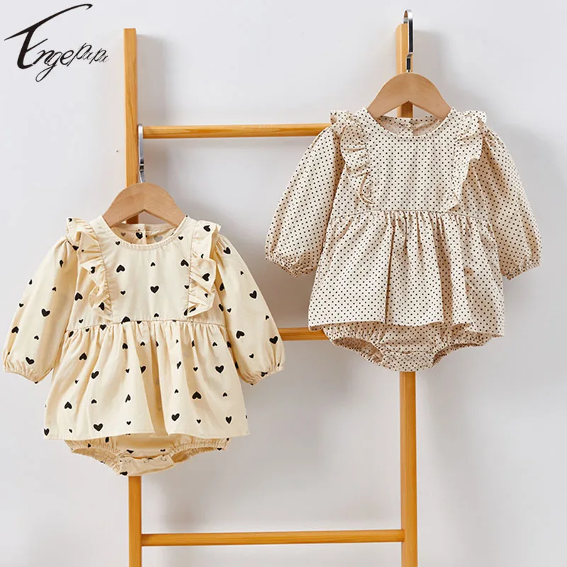 2023 Korean Style Toddler Baby Girls Long Sleeves Rompers Love Printed Jumpsuit Spring Autumn Dot Baby Girls Clothes
2023 Korean Style Toddler Baby Girls Long Sleeves Rompers Love Printed Jumpsuit Spring Autumn Dot Baby Girls Clothes