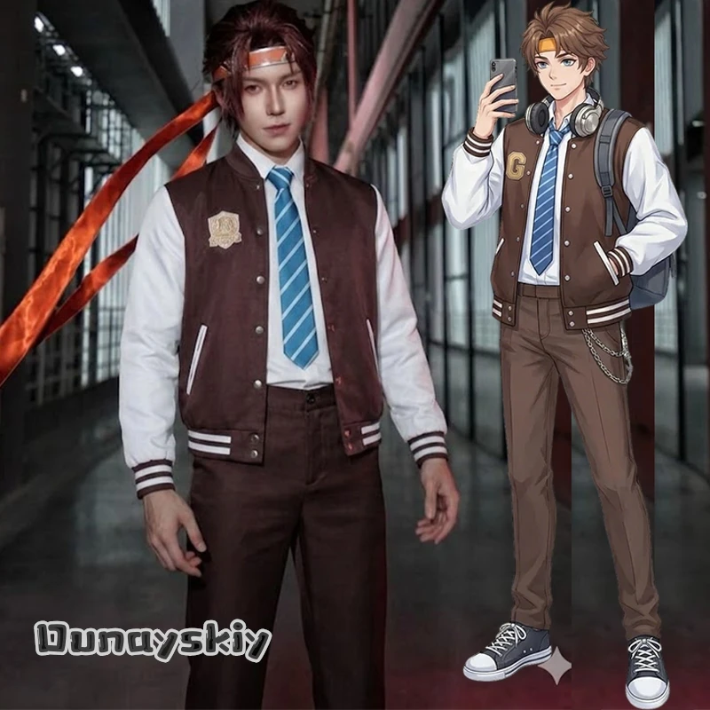 Cosplay Game Honor of Kings Sun Ce Costume Coffee Color School Uniform Unisex Outfit For Halloween Carnival Theme Party Dress Up
Cosplay Game Honor of Kings Sun Ce Costume Coffee Color School Uniform Unisex Outfit For Halloween Carnival Theme Party Dress Up