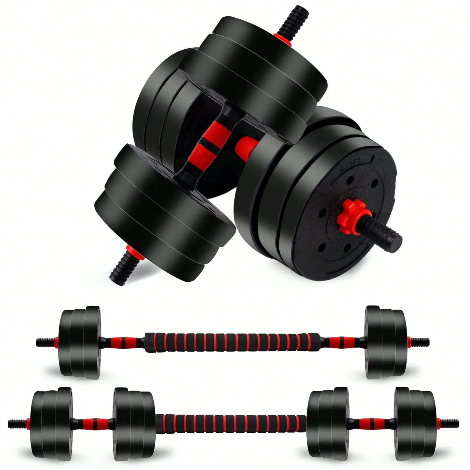 Dumbbell Bar with Barbell Buckle Barbell Bar Threaded Dumbbell Handles Powerlifting Fitness Equipment for Home Gym Accessories
Dumbbell Bar with Barbell Buckle Barbell Bar Threaded Dumbbell Handles Powerlifting Fitness Equipment for Home Gym Accessories