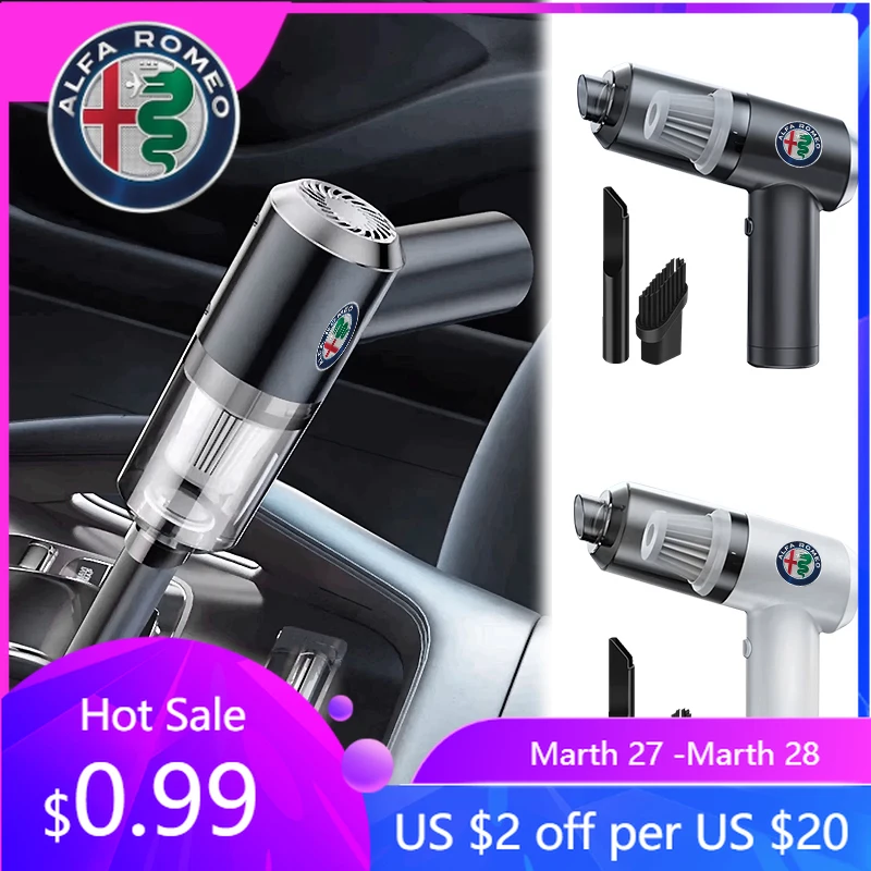 Беспроводной портативный автомобильный пылесос для Alfa Romeo Giulia, Stelvio, Giulietta, 156, 159, 147, Mito, Tonale, Brera, Disco
Беспроводной портативный автомобильный пылесос для Alfa Romeo Giulia, Stelvio, Giulietta, 156, 159, 147, Mito, Tonale, Brera, Disco