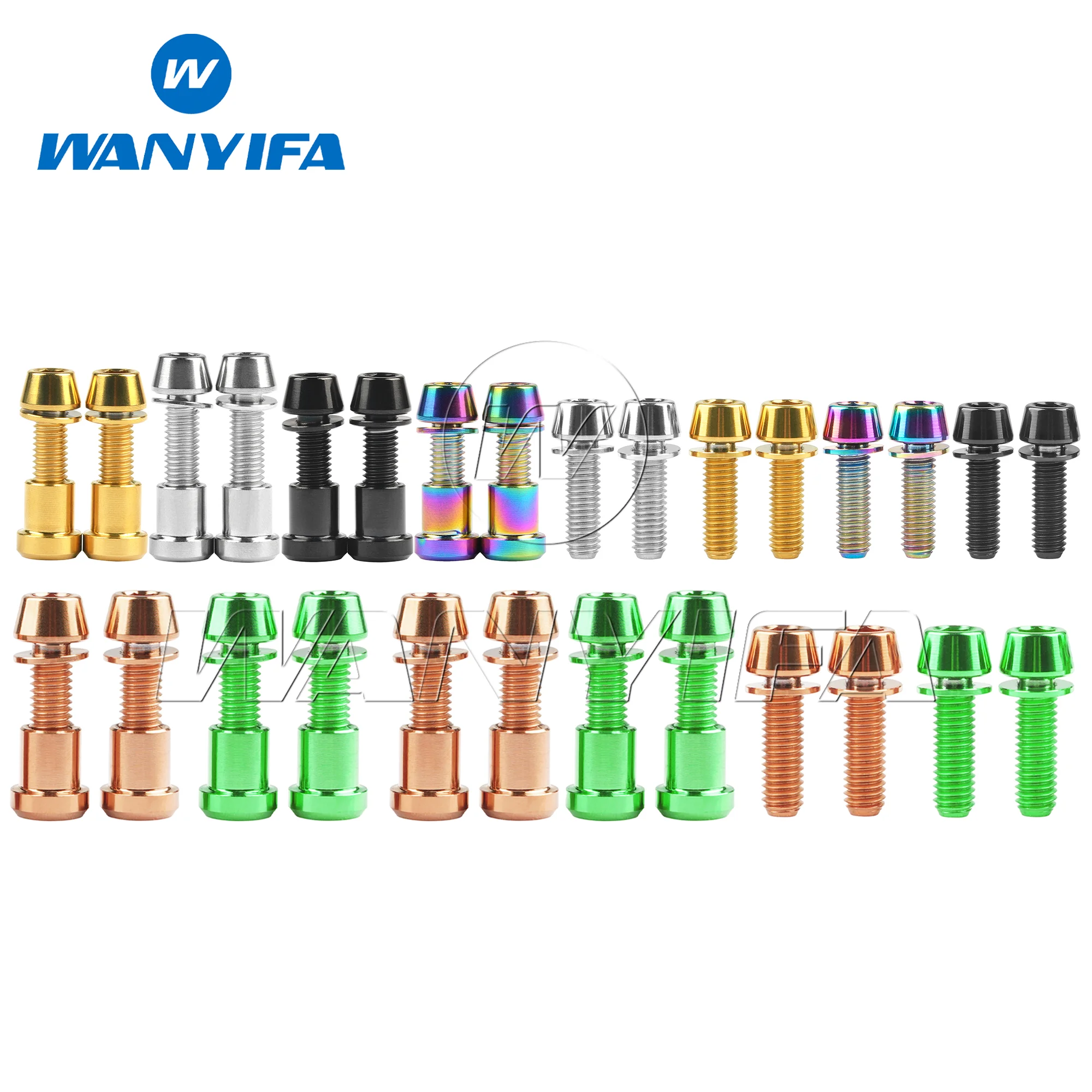 Wanyifa Titanium Bolt M5x16 18mm 3T Stem Titanium Hardware Upgrade Set Allen Wrench (Full Kit)
Wanyifa Titanium Bolt M5x16 18mm 3T Stem Titanium Hardware Upgrade Set Allen Wrench (Full Kit)