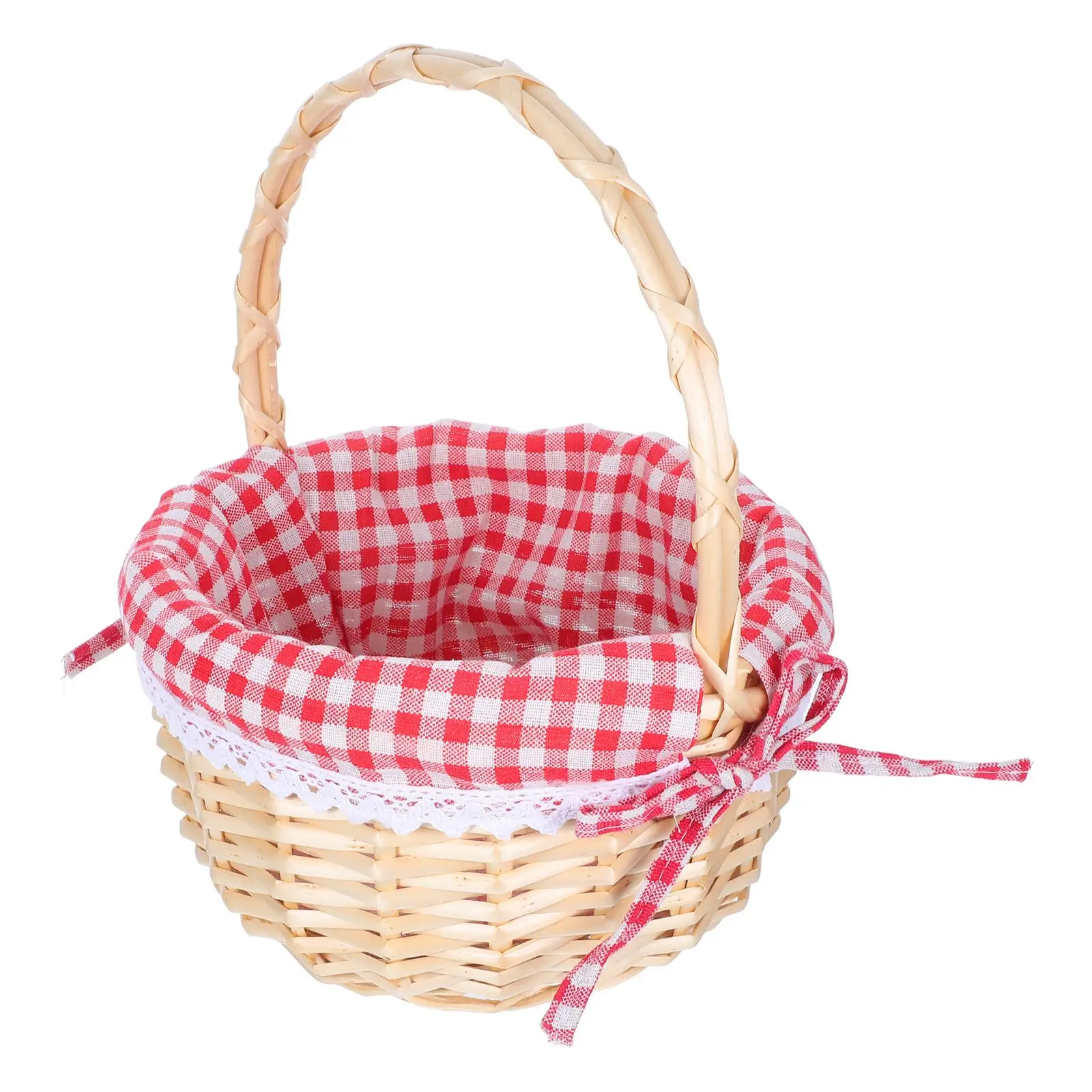 Wicker Handmade Basket Natural Willow Rattan Picnic Storage Small Weaved Round Handle Lightweight Wedding Favors Food Container
Wicker Handmade Basket Natural Willow Rattan Picnic Storage Small Weaved Round Handle Lightweight Wedding Favors Food Container