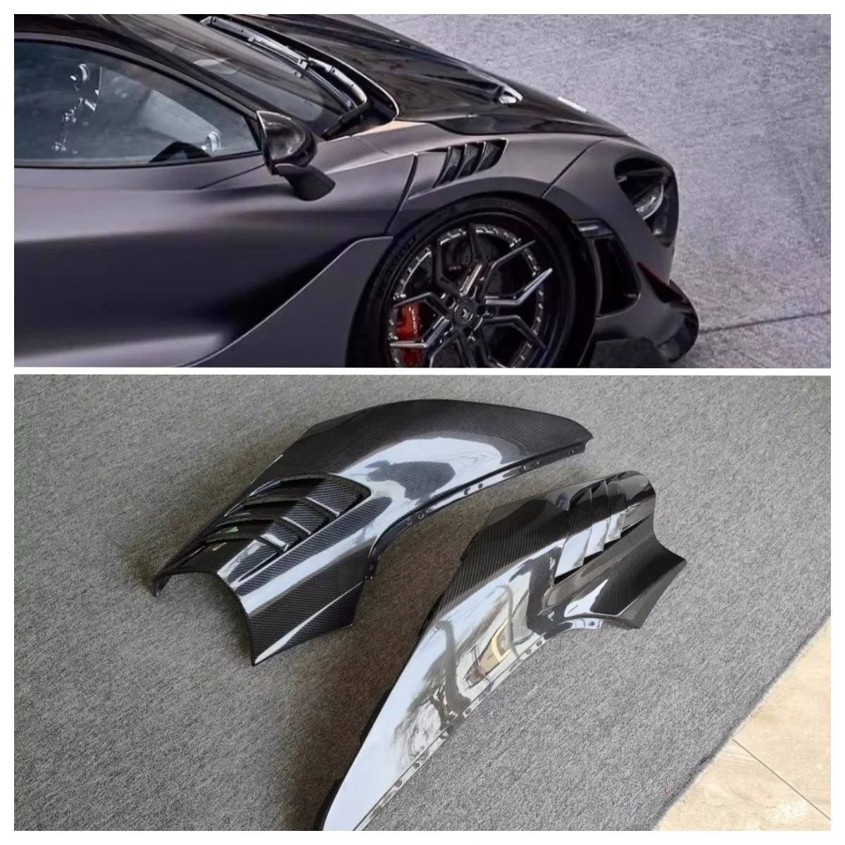 High Quality Carbon Fiber Ry Style Front Fender Body Kit for McLaren 720S Upgraded Version
High Quality Carbon Fiber Ry Style Front Fender Body Kit for McLaren 720S Upgraded Version