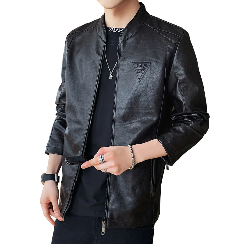 Men's Coat Leather Jacket Thin Spring and Autumn Clothes PU Leather Clothing Fashion Trend Men's Top Casual Leather Coat Men
Men's Coat Leather Jacket Thin Spring and Autumn Clothes PU Leather Clothing Fashion Trend Men's Top Casual Leather Coat Men