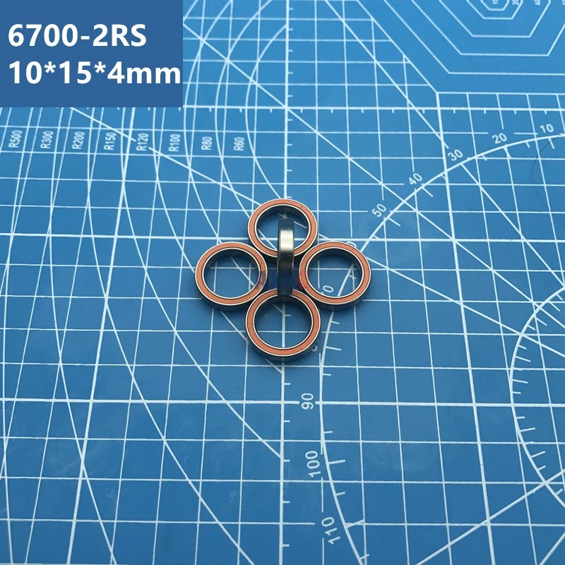 10pcs 6700RS Bearing Thin Section 10x15x4mm Ball Bearings 6700-2RS 61700 RS 6700 2RS with Orange Sealed A-1510DD Industrial Use
10pcs 6700RS Bearing Thin Section 10x15x4mm Ball Bearings 6700-2RS 61700 RS 6700 2RS with Orange Sealed A-1510DD Industrial Use