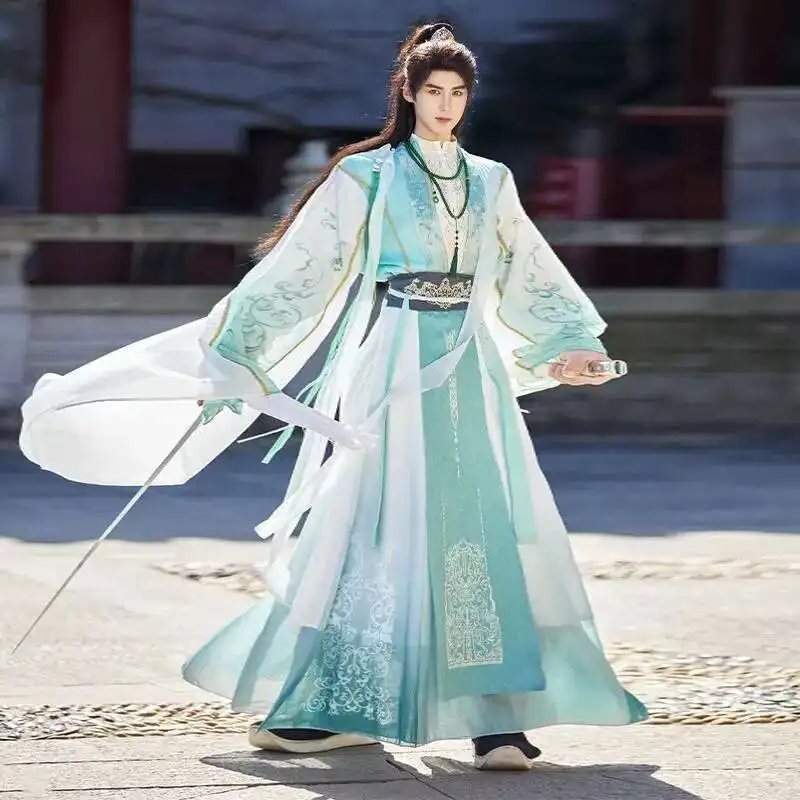 TGCF китайская традиционная рубашка Hanfu с вышивкой и большими рукавами в стиле Hanfu сценический костюм для косплея
TGCF китайская традиционная рубашка Hanfu с вышивкой и большими рукавами в стиле Hanfu сценический костюм для косплея