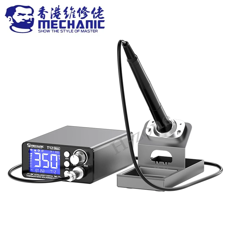 MECHANIC T12 MAX Soldering Station 75W Thermostatic Welding Iron 3 Gear Storage PCB Repair Intelligent Digital Soldering Iron
MECHANIC T12 MAX Soldering Station 75W Thermostatic Welding Iron 3 Gear Storage PCB Repair Intelligent Digital Soldering Iron