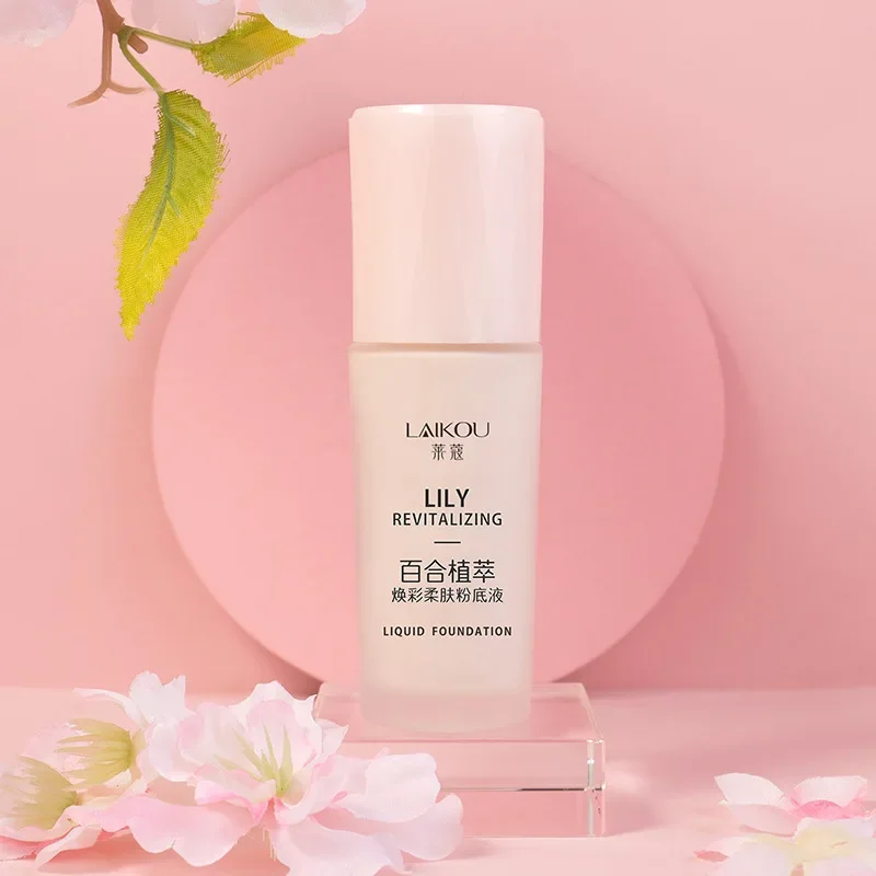 LAIKOU Lily Foundation Makeup Base Face Cream Liquid Foundation Concealer Hydrate Moisturizer Oil Control Waterproof 50ml
LAIKOU Lily Foundation Makeup Base Face Cream Liquid Foundation Concealer Hydrate Moisturizer Oil Control Waterproof 50ml