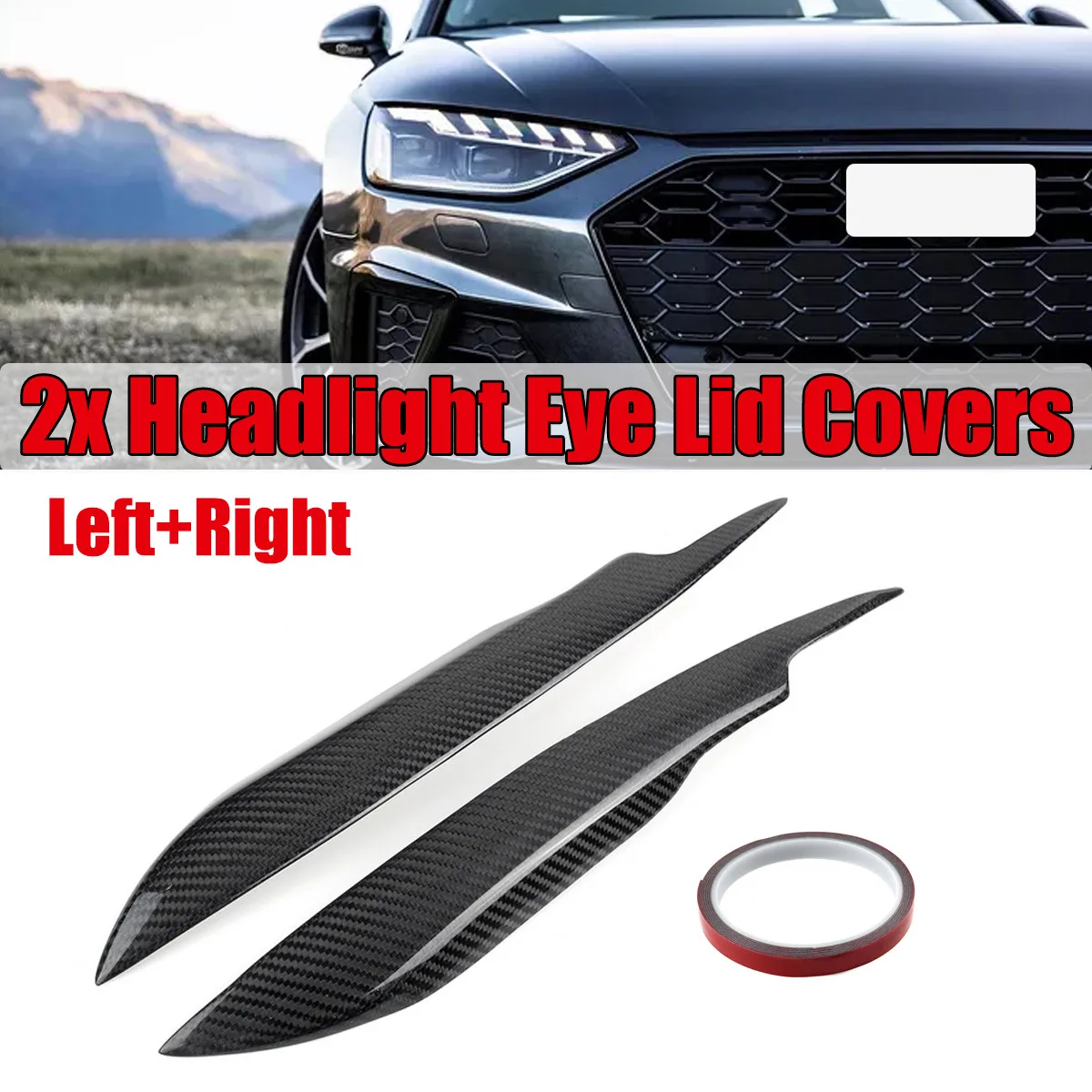 Car Headlight Eyebrows Eyelids Resin Stickers Trim Cover Headlight Lid Resign/Real Carbon Fiber For Audi A4 S4 RS4 B7 05-08
Car Headlight Eyebrows Eyelids Resin Stickers Trim Cover Headlight Lid Resign/Real Carbon Fiber For Audi A4 S4 RS4 B7 05-08