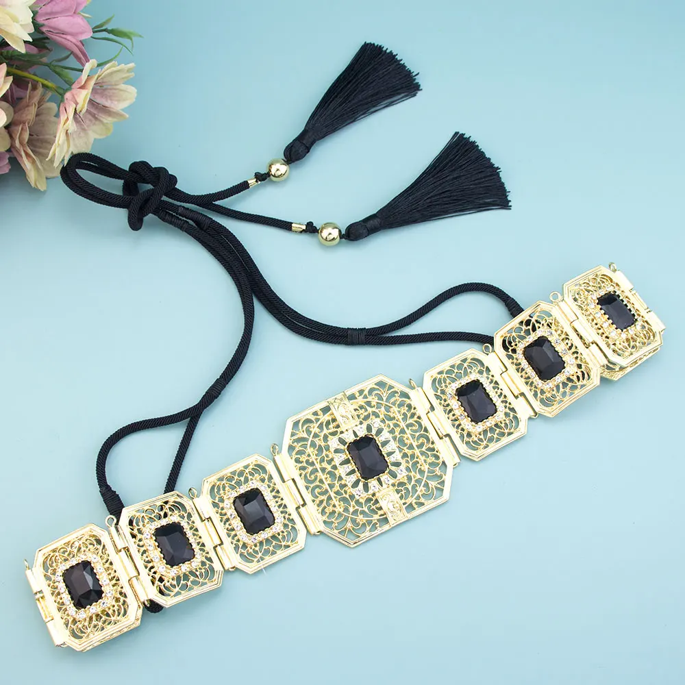 Sunspicems Fashion Morocco Women Rope Belt Gold Color Arabic Caftan Waist Chain Belt Square Crystal Metal Bridal Wedding Jewelry
Sunspicems Fashion Morocco Women Rope Belt Gold Color Arabic Caftan Waist Chain Belt Square Crystal Metal Bridal Wedding Jewelry
