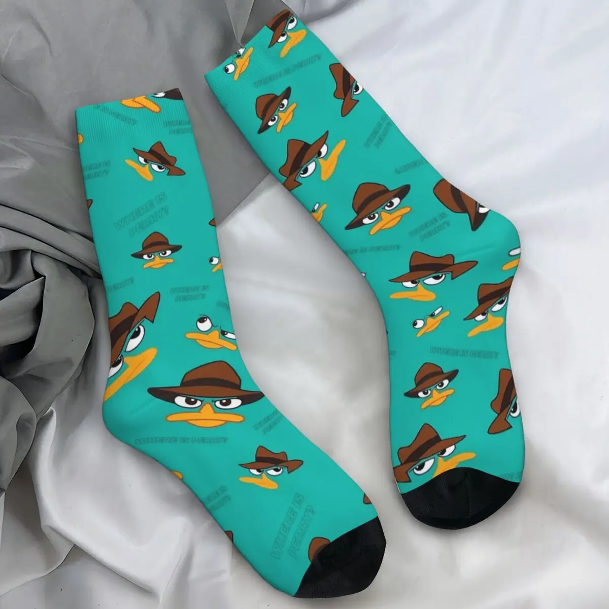 Чулки Perry The Platypus, модные носки с американским рисунком, осенние противоскользящие носки, мужские мягкие дышащие носки для бега
Чулки Perry The Platypus, модные носки с американским рисунком, осенние противоскользящие носки, мужские мягкие дышащие носки для бега