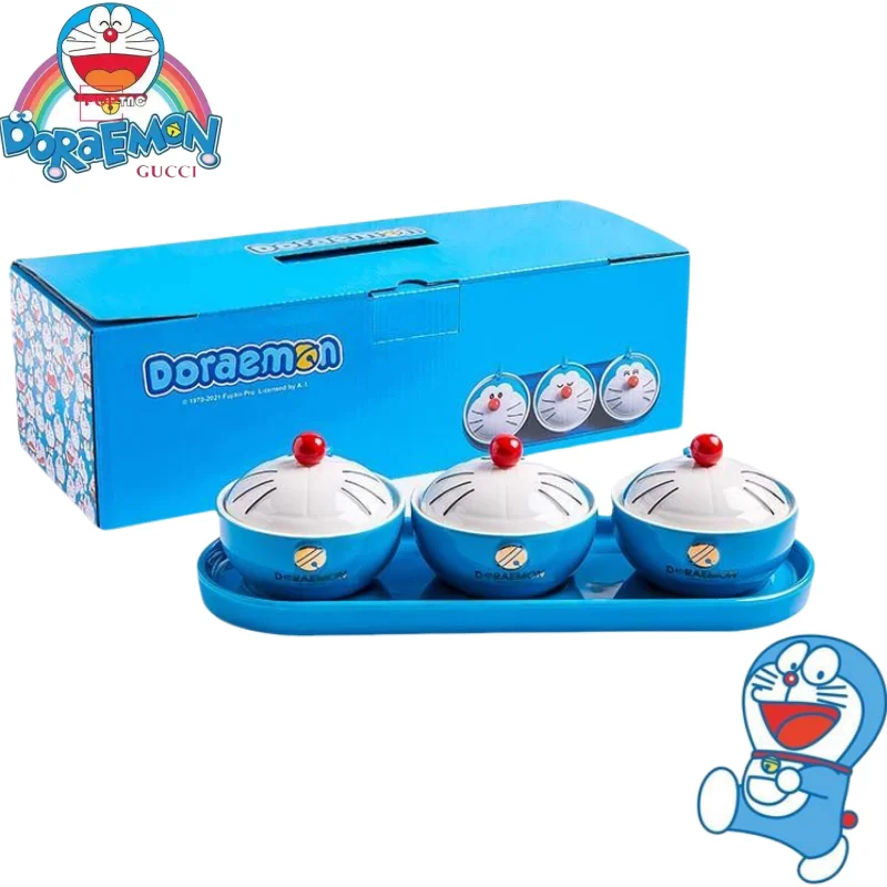 Doraemon Seasoning Jar Personality High Value Cartoon Cute Ceramic Household Salt Chilli Oil Kitchen Seasoning Box with Lid
Doraemon Seasoning Jar Personality High Value Cartoon Cute Ceramic Household Salt Chilli Oil Kitchen Seasoning Box with Lid