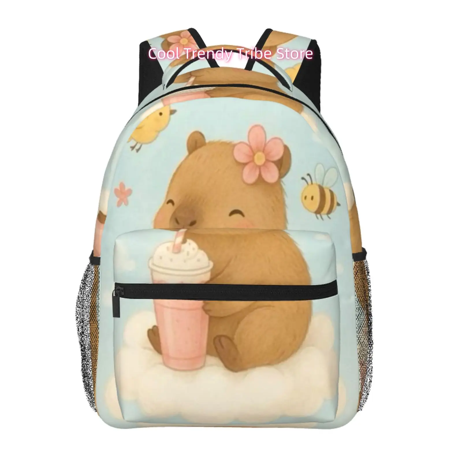 Capybara with Pink Drink on a Cloud Print Backpack, Adjustable Shoulder Straps, Oxford Cloth, for Travel And Work Use
Capybara with Pink Drink on a Cloud Print Backpack, Adjustable Shoulder Straps, Oxford Cloth, for Travel And Work Use