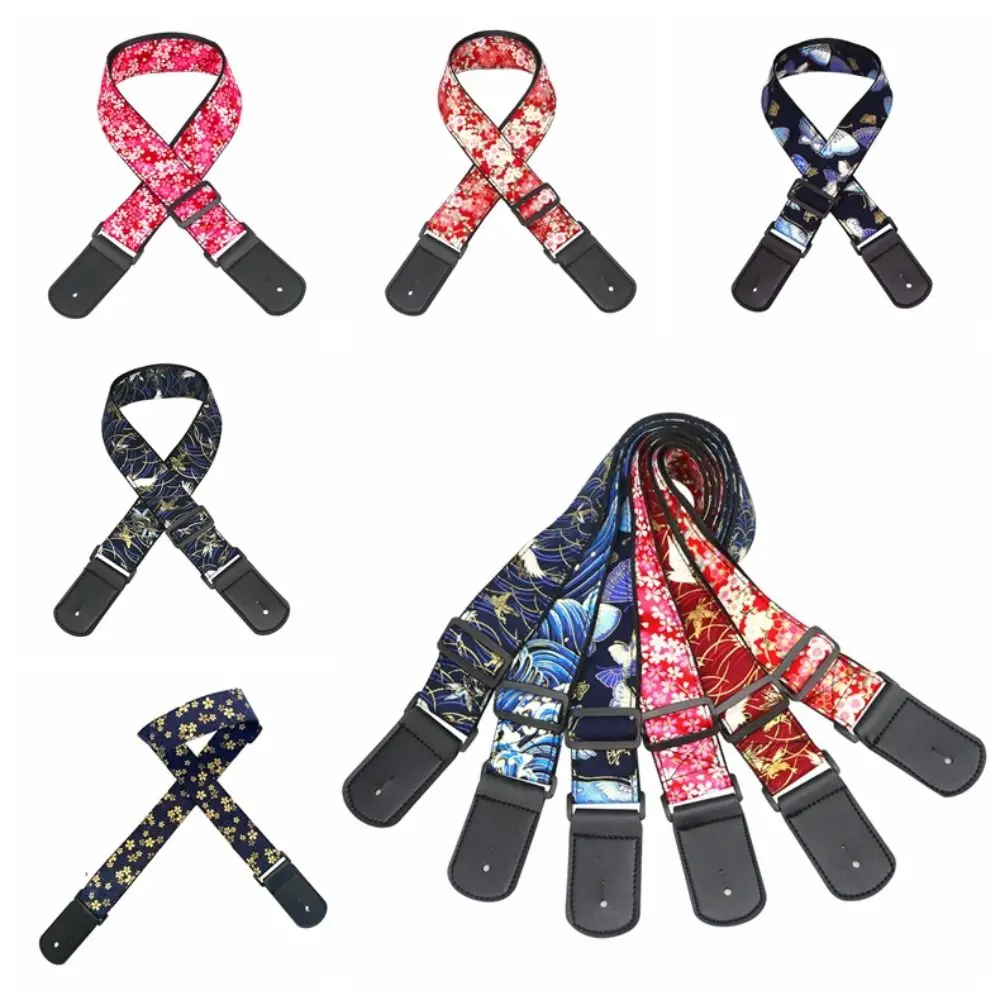 Vintage Guitar Strap Cherry Blossom Embroidered Print Electric Guitar Belts Butterfly Waves Guitar Shoulder Belt Ukulele
Vintage Guitar Strap Cherry Blossom Embroidered Print Electric Guitar Belts Butterfly Waves Guitar Shoulder Belt Ukulele