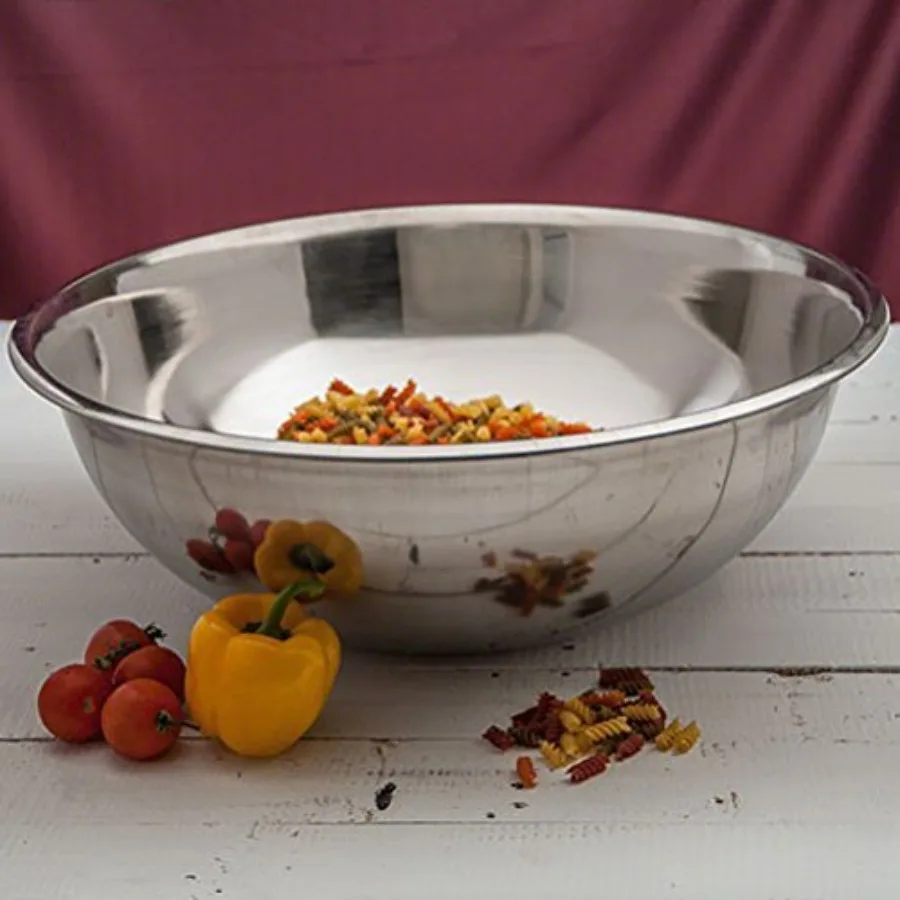 Heavy Duty Extra Large Stainless Steel Mixing Bowl - 30 Quarts for commercial kitchens, stainless steel, silver, durable and ru
Heavy Duty Extra Large Stainless Steel Mixing Bowl - 30 Quarts for commercial kitchens, stainless steel, silver, durable and ru