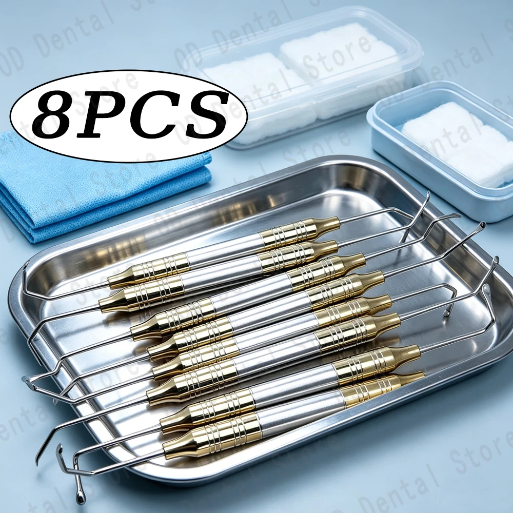 8 Piece Dental Sinus Lift Kit with Elevators and Periosteal Separator for Implant Surgery
8 Piece Dental Sinus Lift Kit with Elevators and Periosteal Separator for Implant Surgery