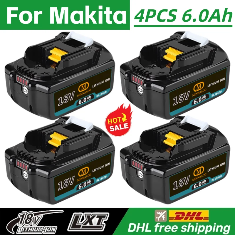 Latest Upgraded For Makita 18V 6Ah Rechargeable Battery 18V Lithium for Makita BL1860 18V Battery BL1830 BL1840 BL1850 BL1860B
Latest Upgraded For Makita 18V 6Ah Rechargeable Battery 18V Lithium for Makita BL1860 18V Battery BL1830 BL1840 BL1850 BL1860B