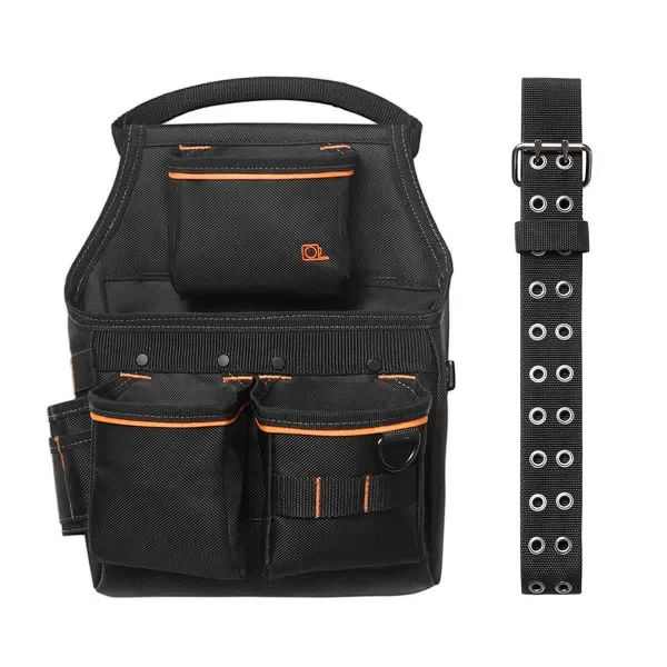 Сумка для инструментов с ремнем, 14 карманов, профессиональная поясная сумка для инструментов для мужчин, прочная съемная регулируемая рабочая сумка для инструментов
Сумка для инструментов с ремнем, 14 карманов, профессиональная поясная сумка для инструментов для мужчин, прочная съемная регулируемая рабочая сумка для инструментов
