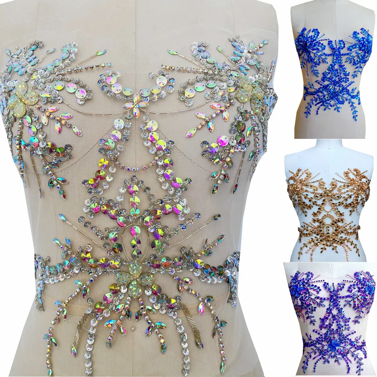 6 Colors Beaded Tassel Sequins Rhinestone Tulle Applique Hand Stitched Embellishments for DIY Evening Dress Costumes Fabric
6 Colors Beaded Tassel Sequins Rhinestone Tulle Applique Hand Stitched Embellishments for DIY Evening Dress Costumes Fabric