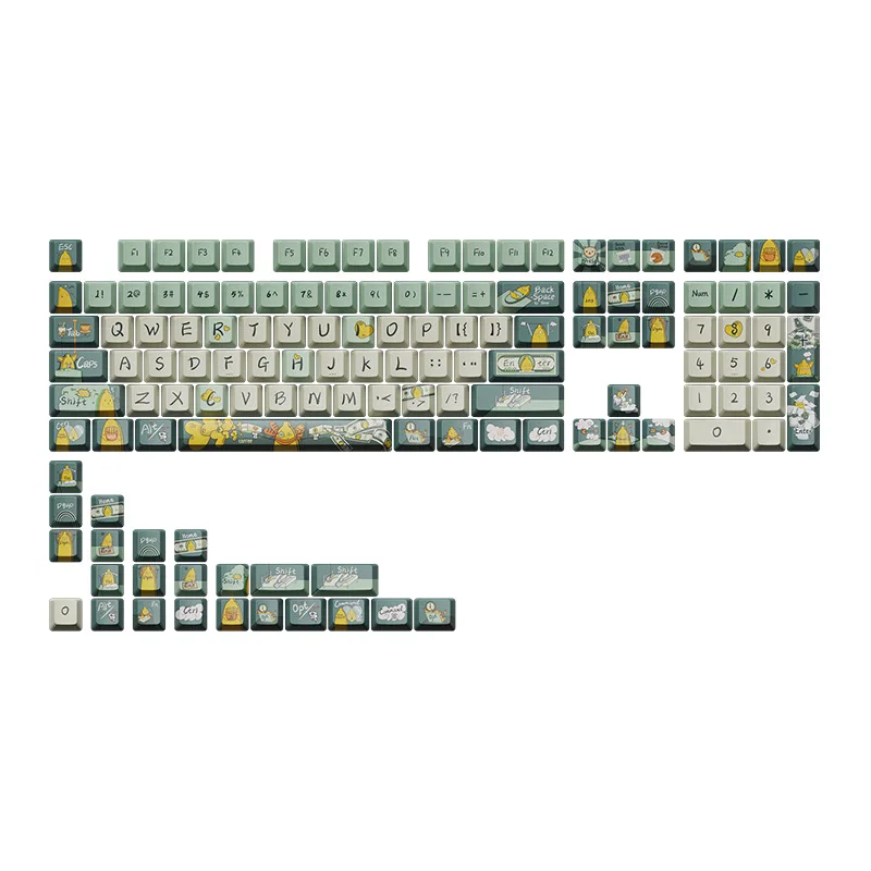 131 key theme keycaps, a full set of PBT hot sublimation personalized customized machinery
131 key theme keycaps, a full set of PBT hot sublimation personalized customized machinery