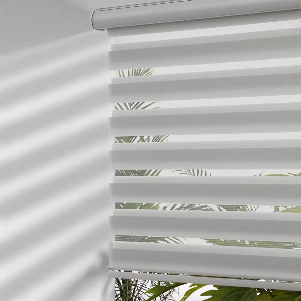 Cordless Zebra Blinds with Free-Stop, Dual Layer for Light Filtering & Privacy, Easy Install Window Shades Grey 36"x72"
Cordless Zebra Blinds with Free-Stop, Dual Layer for Light Filtering & Privacy, Easy Install Window Shades Grey 36"x72"
