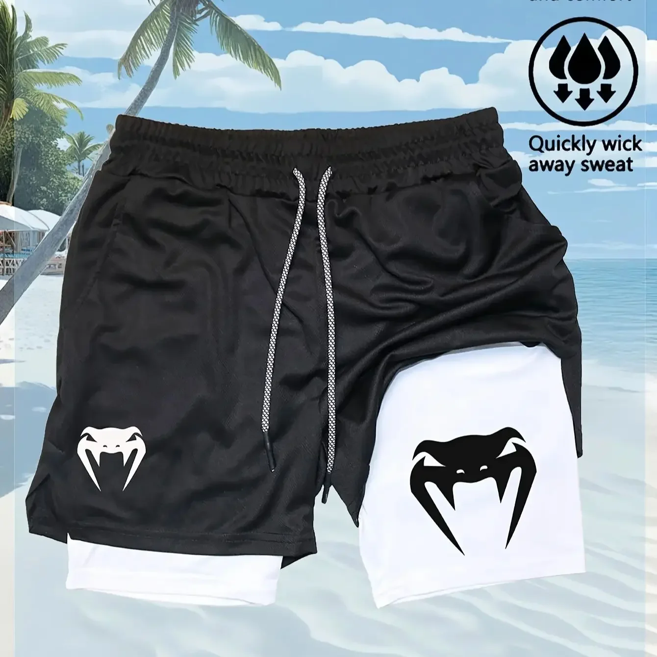 Men's Quick-Dry Training Shorts with Elastic Waistband and Drawstring Breathable Moisture-Wicking Athletic Shorts
Men's Quick-Dry Training Shorts with Elastic Waistband and Drawstring Breathable Moisture-Wicking Athletic Shorts