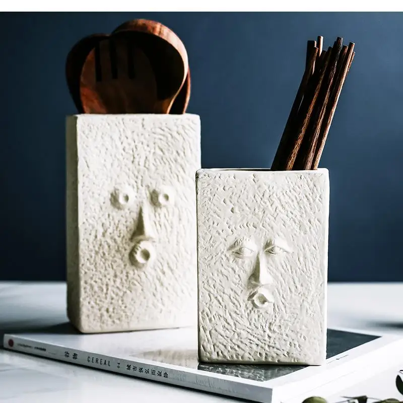 Ceramic Chopstick Holder Home Multifunctional Storage Nordic Desktop Kitchen Face Expression Decoration Holde
Ceramic Chopstick Holder Home Multifunctional Storage Nordic Desktop Kitchen Face Expression Decoration Holde