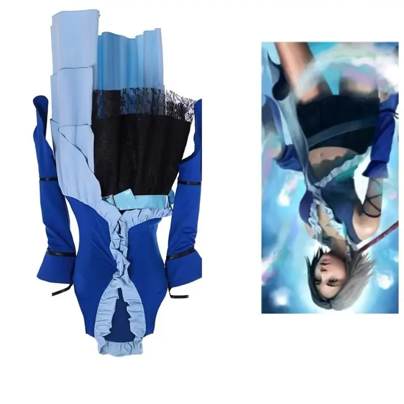 FF Yuna Cosplay Costume Sexy Blue Dress For Women Halloween Party Outfits
FF Yuna Cosplay Costume Sexy Blue Dress For Women Halloween Party Outfits