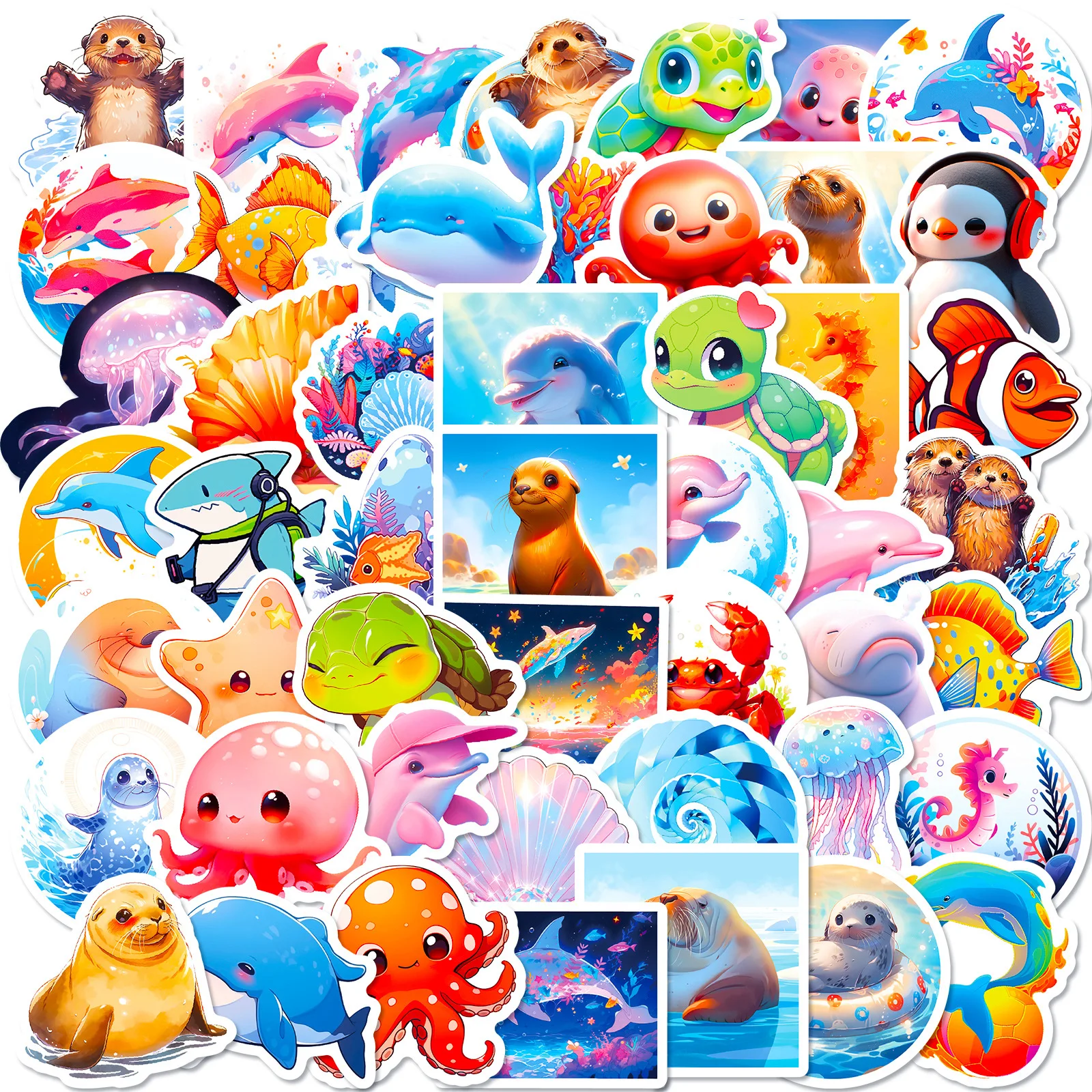 50pcs Ins Style Cartoon Sea Animal Series Graffiti Stickers for Laptop Helmet Decoration Stickers DIY Toys
50pcs Ins Style Cartoon Sea Animal Series Graffiti Stickers for Laptop Helmet Decoration Stickers DIY Toys