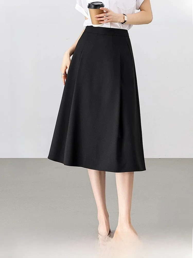 High Waist A-Line Skirt for Women Elegant Commute Workwear Summer Korean Style Berkeley Skirt Hip Concealing Polyester F...
High Waist A-Line Skirt for Women Elegant Commute Workwear Summer Korean Style Berkeley Skirt Hip Concealing Polyester F...