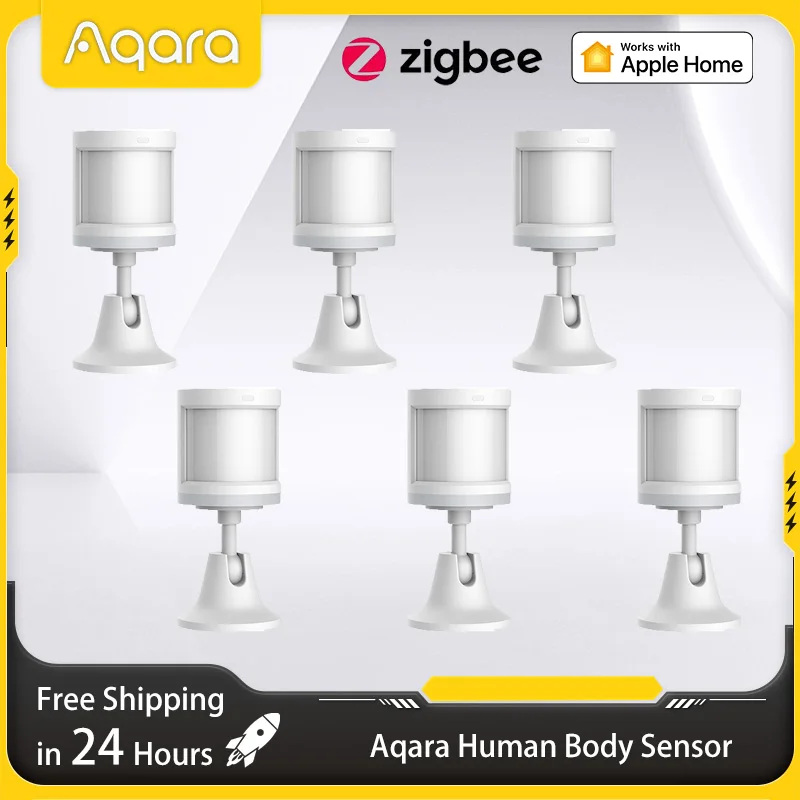 Оригинальный датчик движения Aqara, умный датчик человеческого тела, ZigBee Movement, беспроводное домашнее подключение, работа с приложением Mijia Xiaomi Homekit
Оригинальный датчик движения Aqara, умный датчик человеческого тела, ZigBee Movement, беспроводное домашнее подключение, работа с приложением Mijia Xiaomi Homekit