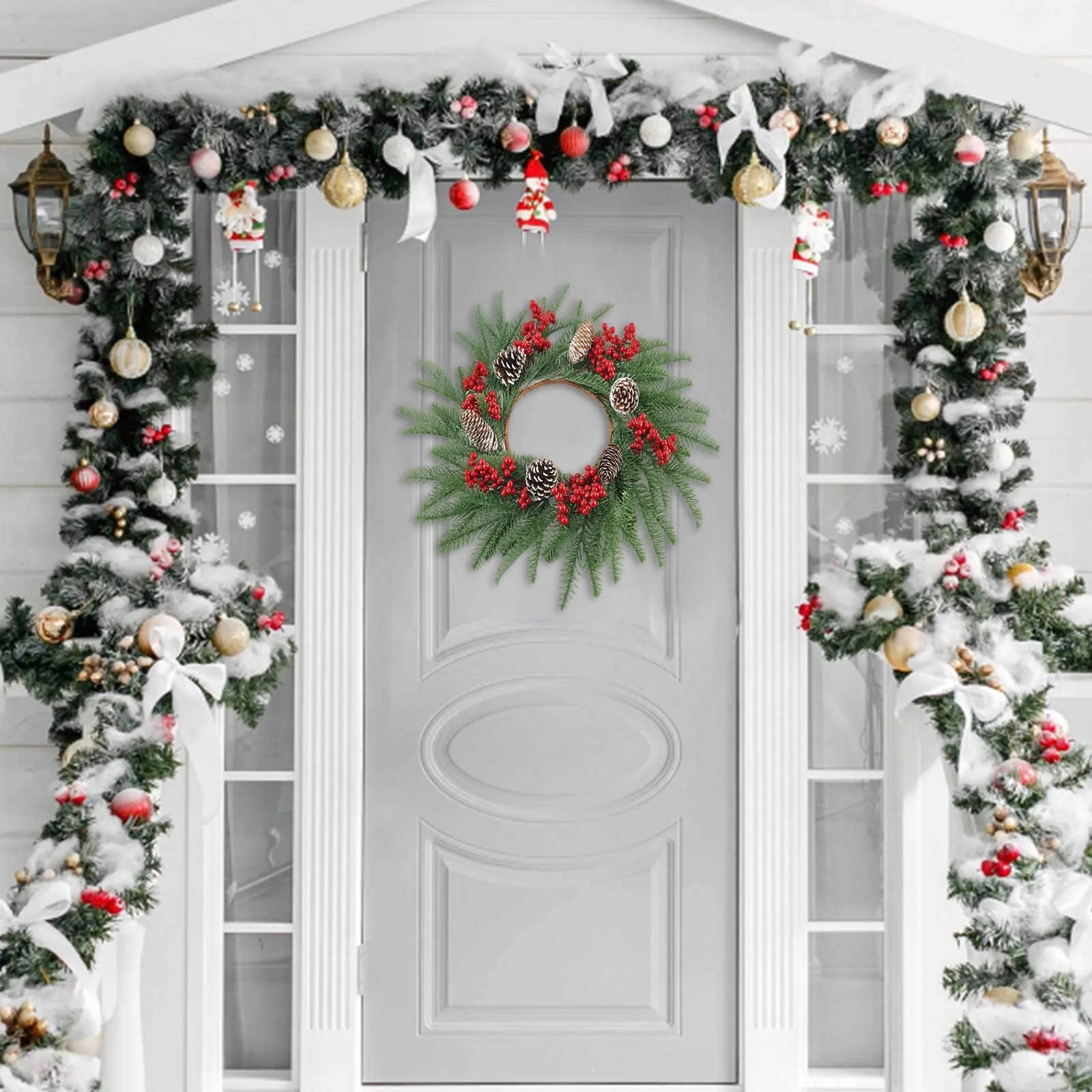 Christmas Wreath Fake Pinecones Pine Christmas Decoration Christmas Large Wreath Door Wall Decoration Navidad Accessories
Christmas Wreath Fake Pinecones Pine Christmas Decoration Christmas Large Wreath Door Wall Decoration Navidad Accessories