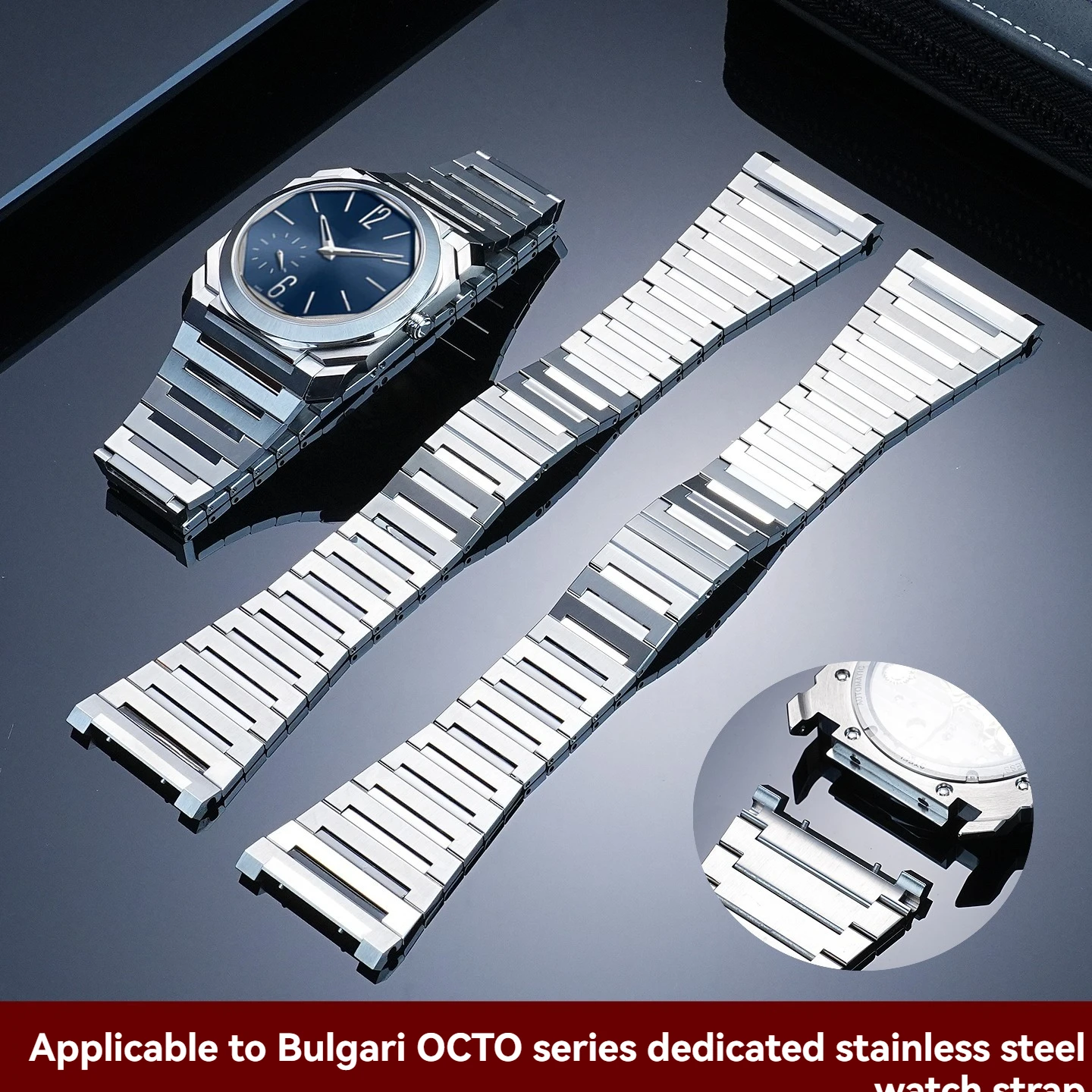 For Bvlgari OCTO series dedicated solid stainless steel watch strap 102711 103464 103431 3739 original steel strap 30MM
For Bvlgari OCTO series dedicated solid stainless steel watch strap 102711 103464 103431 3739 original steel strap 30MM