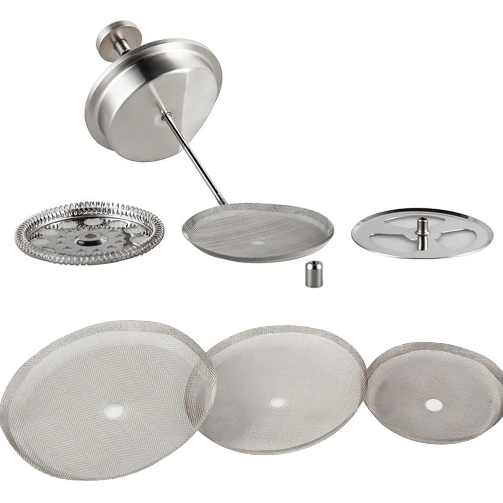 3PCS Reusable For French Press Filters Mesh Filter Replacement For 350 800 1000ML 7.2CM, 8.7CM, 10CM Coffeeware Accessories
3PCS Reusable For French Press Filters Mesh Filter Replacement For 350 800 1000ML 7.2CM, 8.7CM, 10CM Coffeeware Accessories