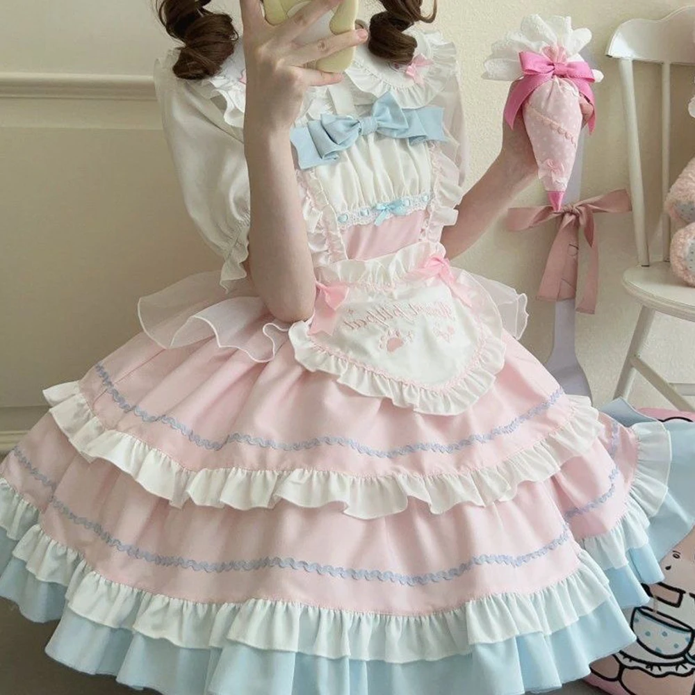 Original Design Lolita Dress Maid Cute JSK Lolita Sweet Suspender Dress vestidos de verano mujer 2025
Original Design Lolita Dress Maid Cute JSK Lolita Sweet Suspender Dress vestidos de verano mujer 2025