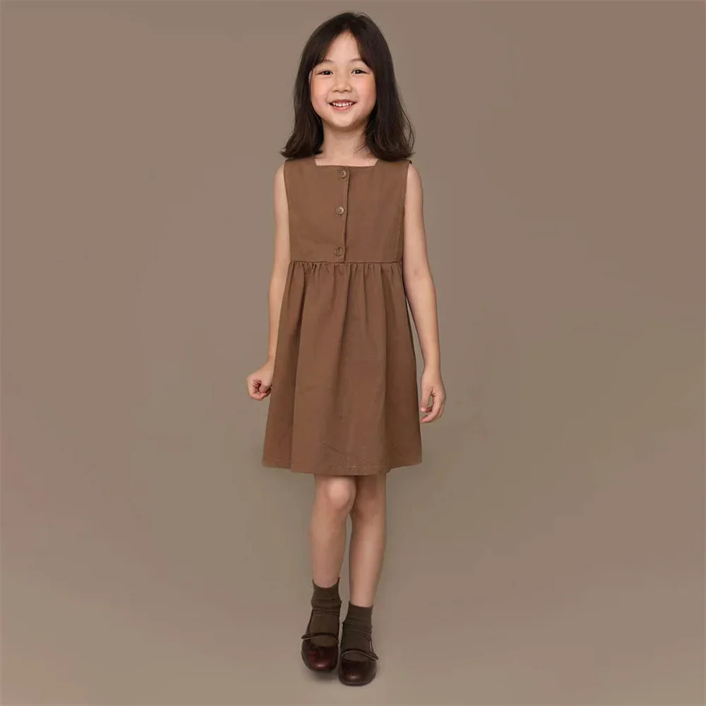 Summer Kids Dresses for Toddler Big Girls Princess Party A-line Sleeveless Dress Knee-length Korea Style Children Casual Clothes
Summer Kids Dresses for Toddler Big Girls Princess Party A-line Sleeveless Dress Knee-length Korea Style Children Casual Clothes