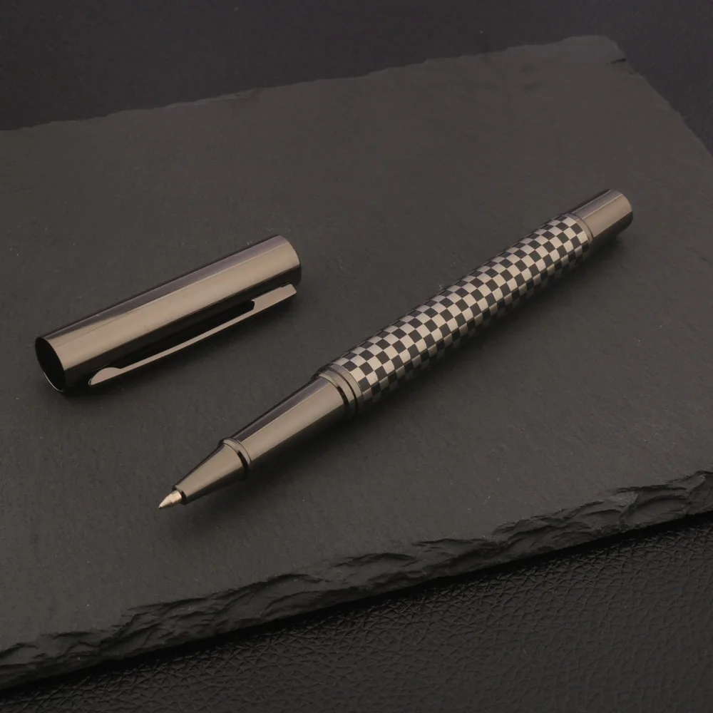 1pc Brand metal Rollerball Pen Gun gray lattice Stationery Office School Supplies Writing ink pens
1pc Brand metal Rollerball Pen Gun gray lattice Stationery Office School Supplies Writing ink pens