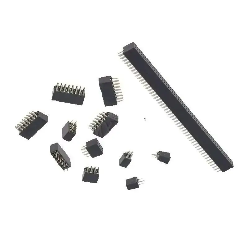 1.27mm 1.27 Double Row Female 2~50P Breakaway PCB Board Pin Header Socket Connector Pinheader 2*3p 2*10p 2*6 2*20 2*12 2*25.
1.27mm 1.27 Double Row Female 2~50P Breakaway PCB Board Pin Header Socket Connector Pinheader 2*3p 2*10p 2*6 2*20 2*12 2*25.