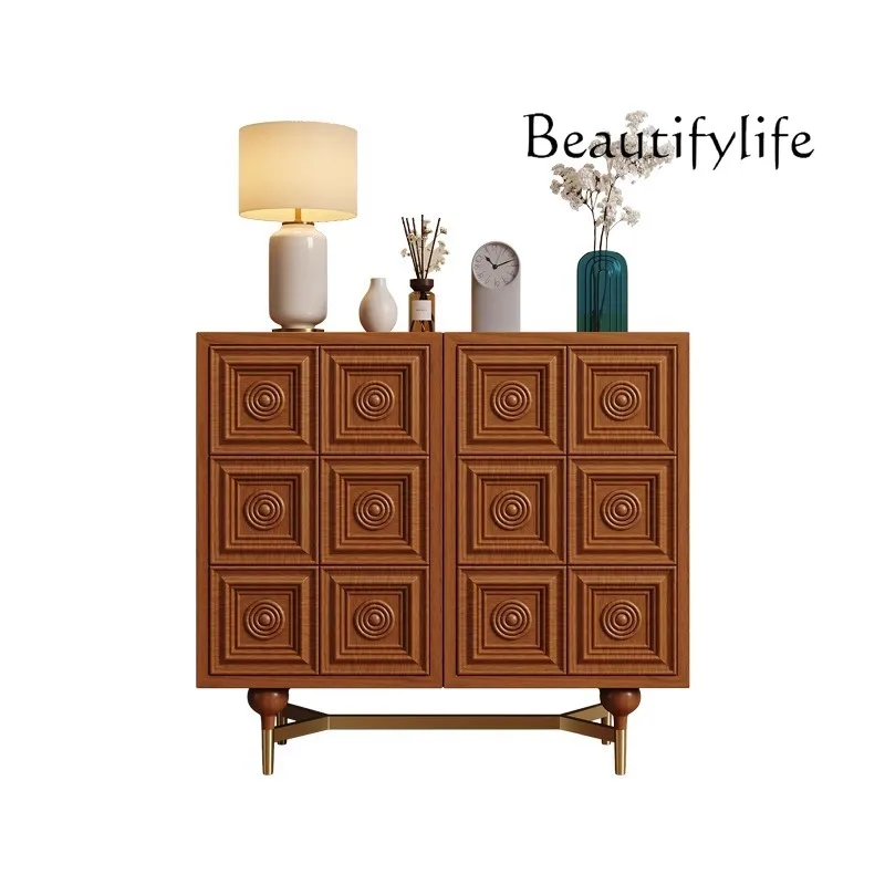 French medieval solid wood carving storage cabinet household living room entrance entrance decorative cabinet
French medieval solid wood carving storage cabinet household living room entrance entrance decorative cabinet