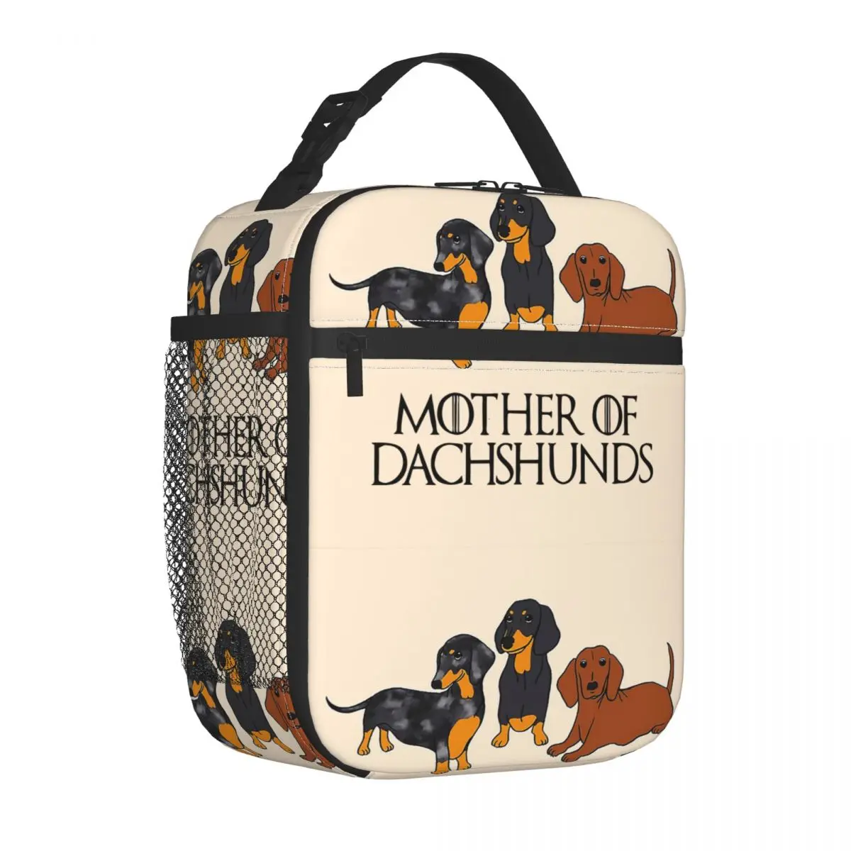 Изолированные сумки для обеда Mother Of Dachshunds, Герметичная сумка-контейнер для еды Doxie Dog Lover, школьные сумки-тоуты для пикника
Изолированные сумки для обеда Mother Of Dachshunds, Герметичная сумка-контейнер для еды Doxie Dog Lover, школьные сумки-тоуты для пикника