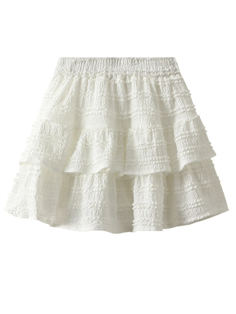 2024 New Japanese Korean Fashion Ballet Style Black Cake Skirt Women's Summer Sweet High Waist White Slimming A-line Mini Skirt
2024 New Japanese Korean Fashion Ballet Style Black Cake Skirt Women's Summer Sweet High Waist White Slimming A-line Mini Skirt