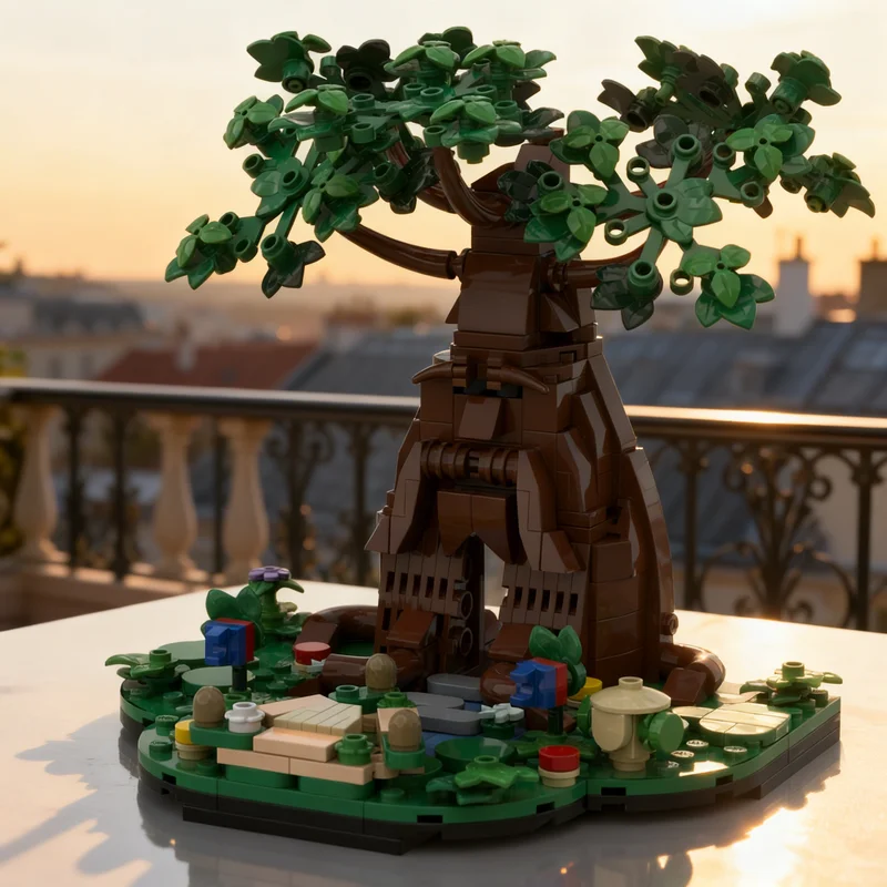 387PCS MOC Game Series Zeldad Great Deku Tree Mini Micro Model Custom Building Blocks Architecture DIY Assembly Display Gift Set
387PCS MOC Game Series Zeldad Great Deku Tree Mini Micro Model Custom Building Blocks Architecture DIY Assembly Display Gift Set