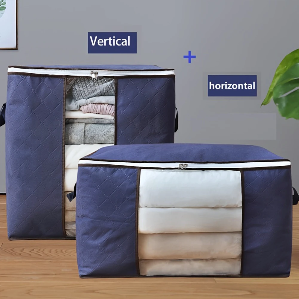 2-Pack Large Storage Bags with Clear Window – Reinforced Handles & Sturdy Zippers, Dustproof Organizers for Comforters,Blankets,
2-Pack Large Storage Bags with Clear Window – Reinforced Handles & Sturdy Zippers, Dustproof Organizers for Comforters,Blankets,