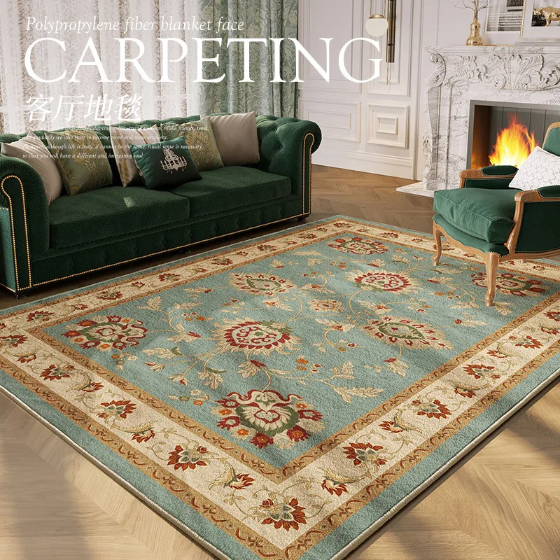 Retro Europe Carpet Living Room Blue Floral Persian Rug Home Bedroom Carpet Lounge Luxury Thick Rugs American Non-slip Floor Mat
Retro Europe Carpet Living Room Blue Floral Persian Rug Home Bedroom Carpet Lounge Luxury Thick Rugs American Non-slip Floor Mat
