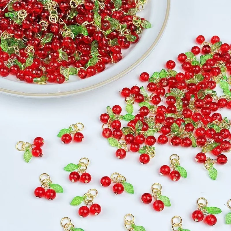 10pcs Red Cherry Resin Pendants, DIY Jewelry Making Cute Fruit Charms, Spring Fresh Earrings Necklace Bracelet Accessories
10pcs Red Cherry Resin Pendants, DIY Jewelry Making Cute Fruit Charms, Spring Fresh Earrings Necklace Bracelet Accessories